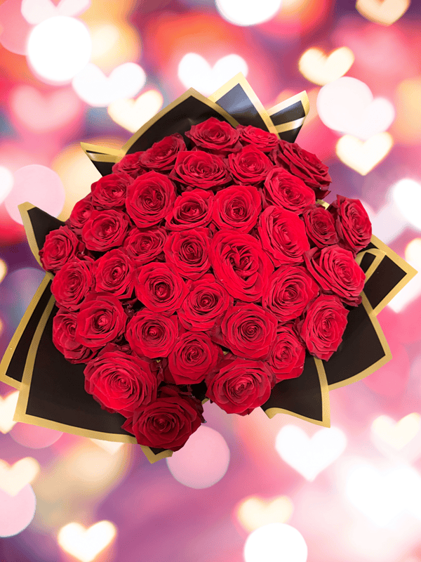 Valentins Rosenstrauß - frische Rosen Pforzheim